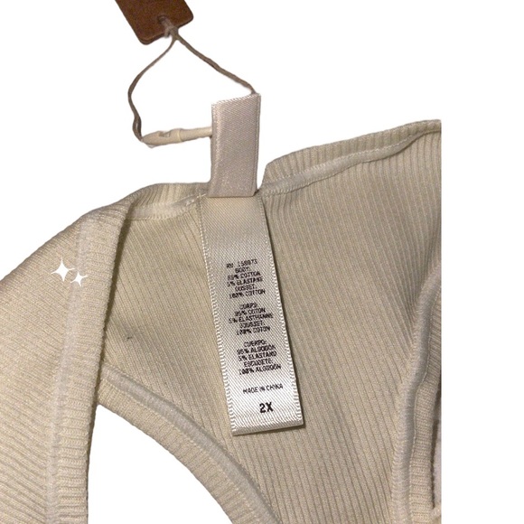 Skims Ribbed Panties Plus Size Thong Size 2x - Picture 9 of 9